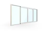 WG 100 Slimline – 4-delt Fasadeparti