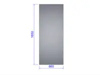 Sideglass Maxi Mur 43 cm