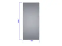 Glass til tak og side, herdet 4 mm (Euro-Serre)