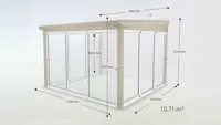 Hagestue Pulttak Basic Glass