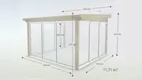 Hagestue Pulttak Basic Glass
