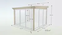 Hagestue Pulttak Basic Glass