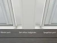 WG 50 Skyvevinduparti 4-delt
